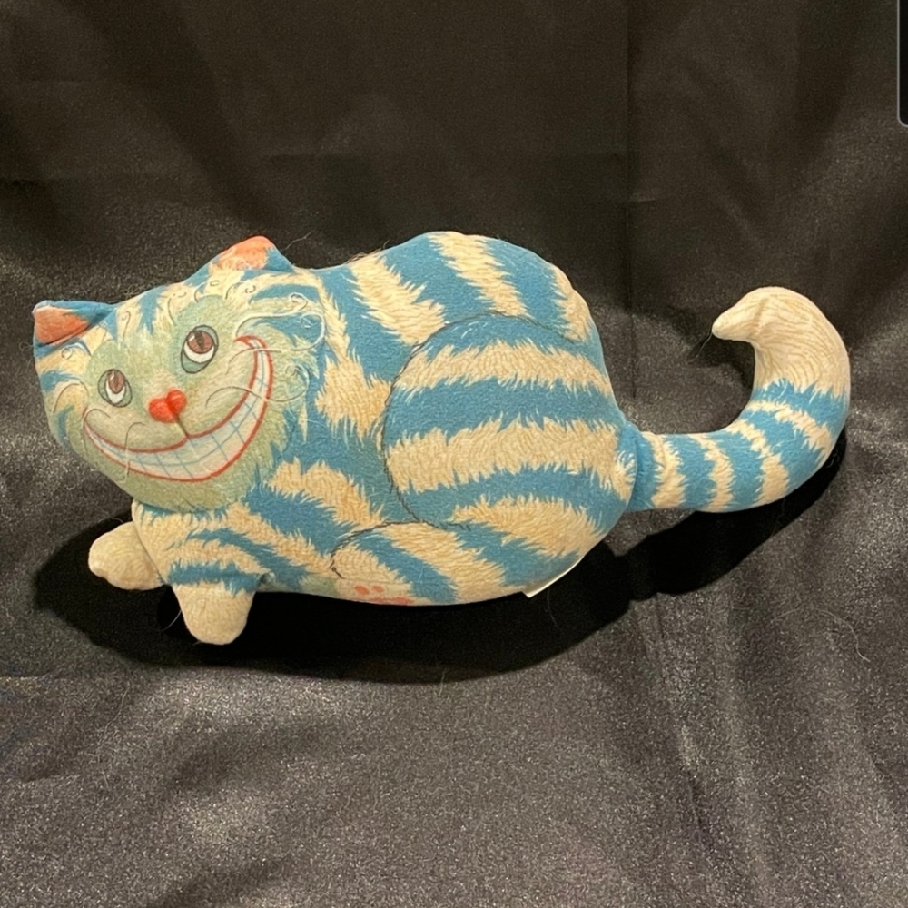 Vintage 1986 Chesire Cat Plush Signed by Artist